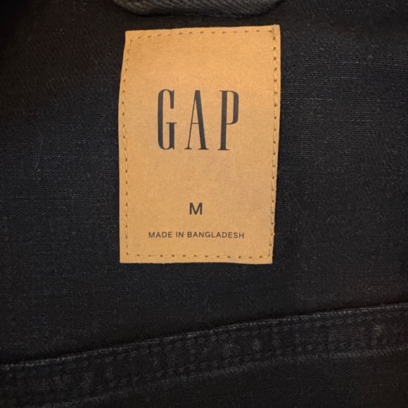 Gap Black Denim Jacket Women's Medium - Picture 4 of 5